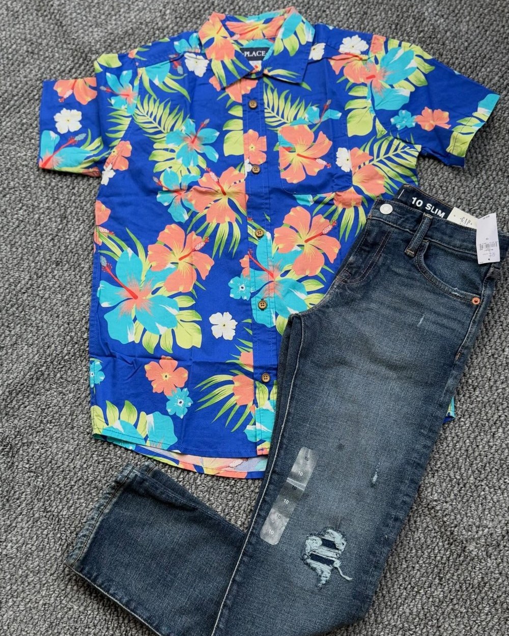 Tropical Shirt & Jean Set